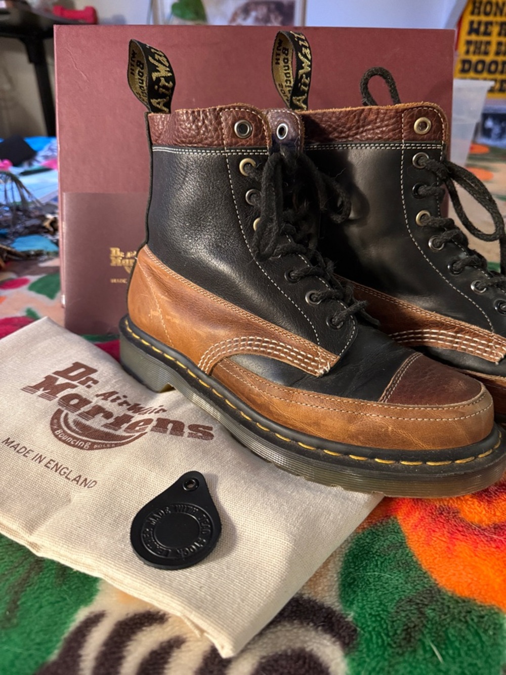 Dr. Martens (Made in England) 1460 Pascal Tc Deadstock Leather Lace-Up Boots